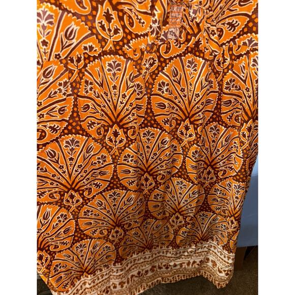 Knox Rose Maxi Sun Dress Long Tank 2x Xxl Summer Orange Brown Sexy Fashion - Picture 2 of 6